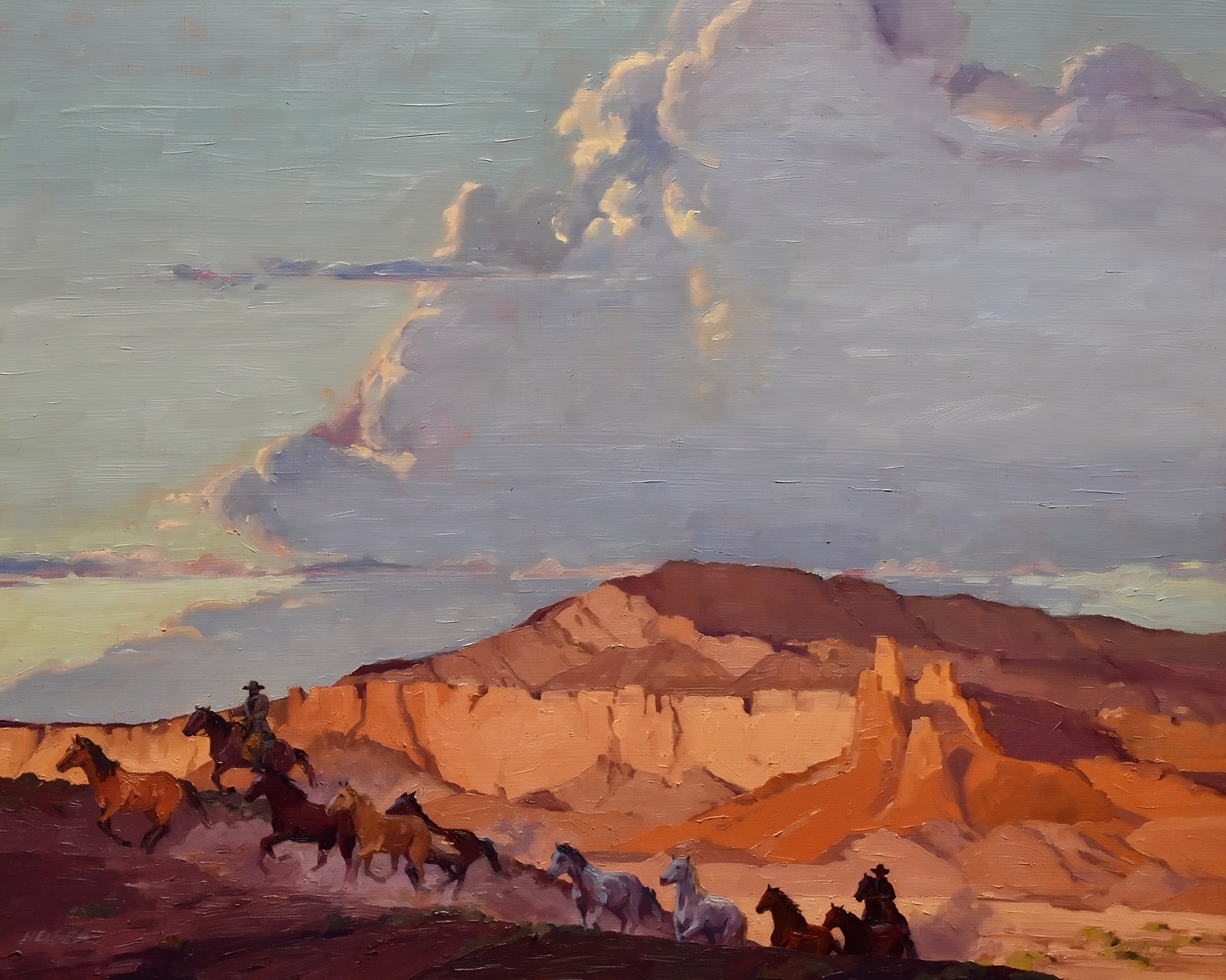 Ghost Ranch Roundup, 24 x 30 - SOLD