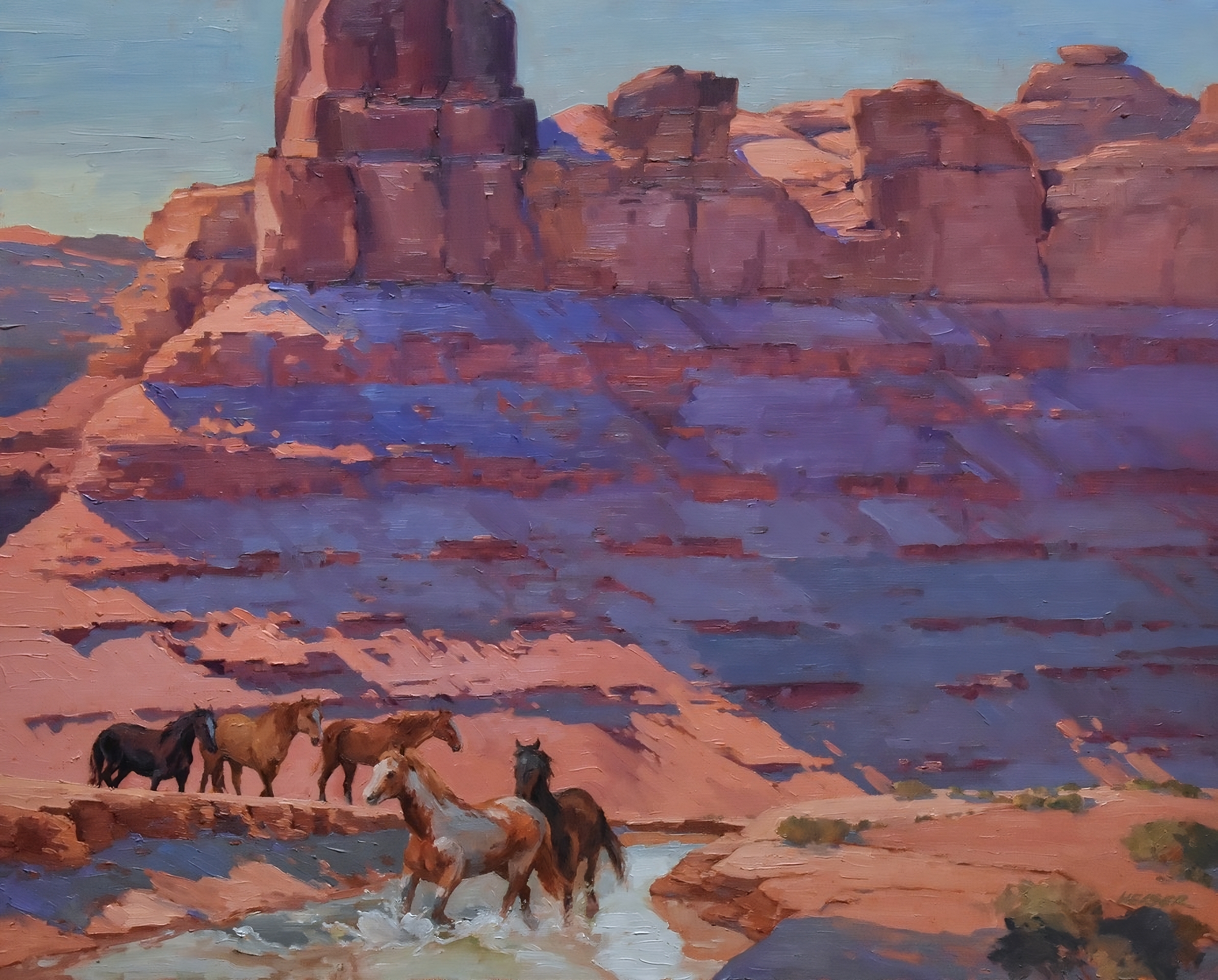 Spirits of Navajo Warriors, 24 x 30 - SOLD