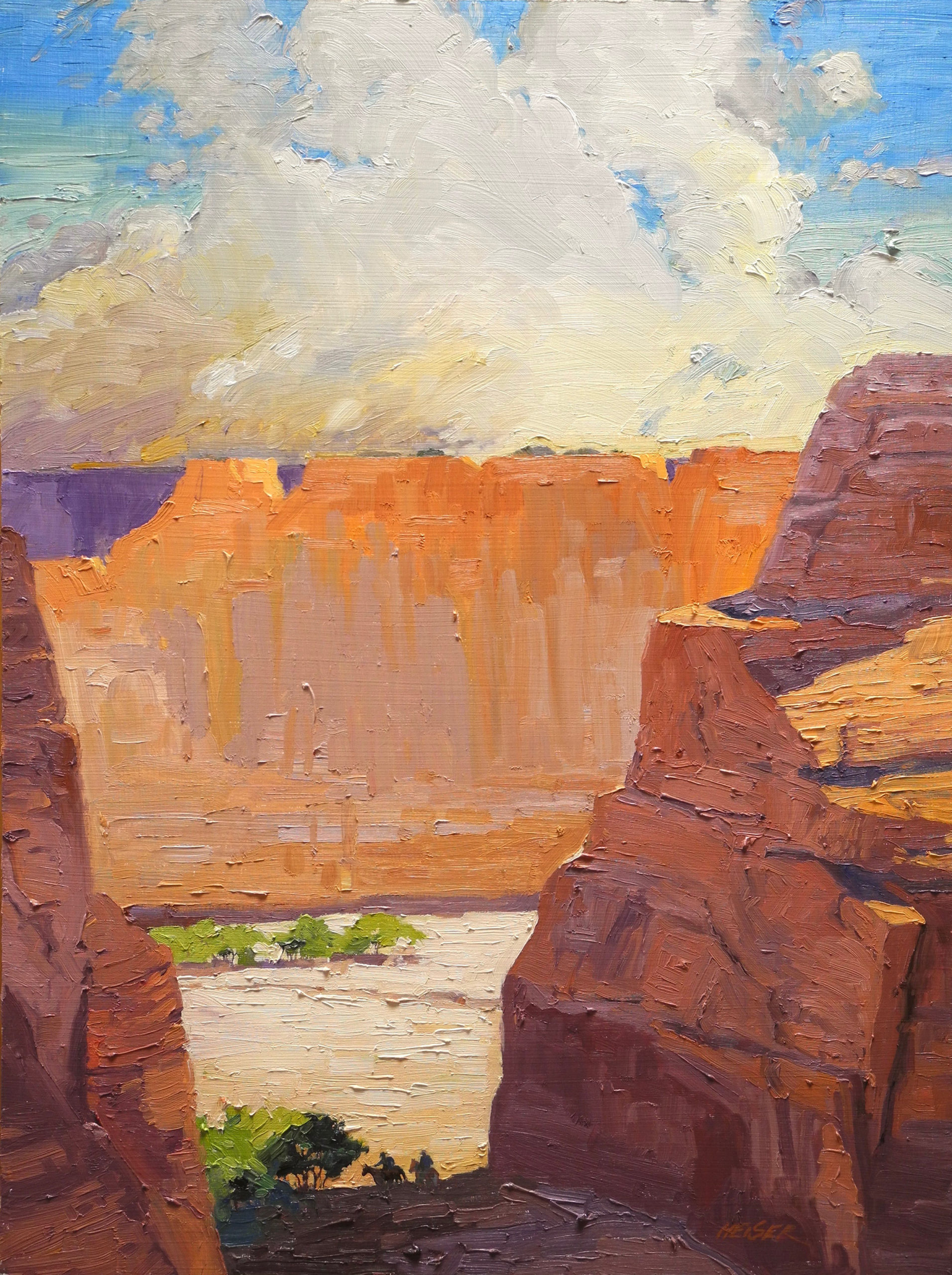 Canyon Cottonwoods, 24 x 18