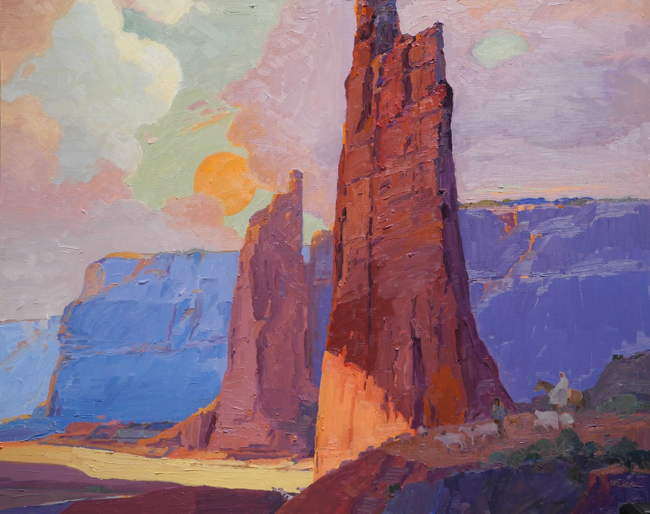 Clawing at the Sky, 24 x 30