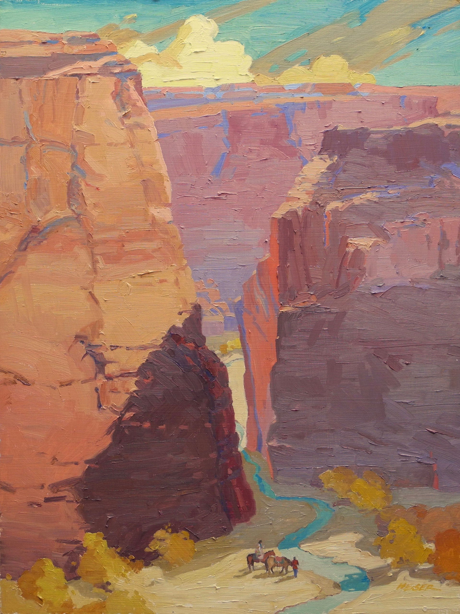 Cottonwoods Turning, 24 x 18 - Sold