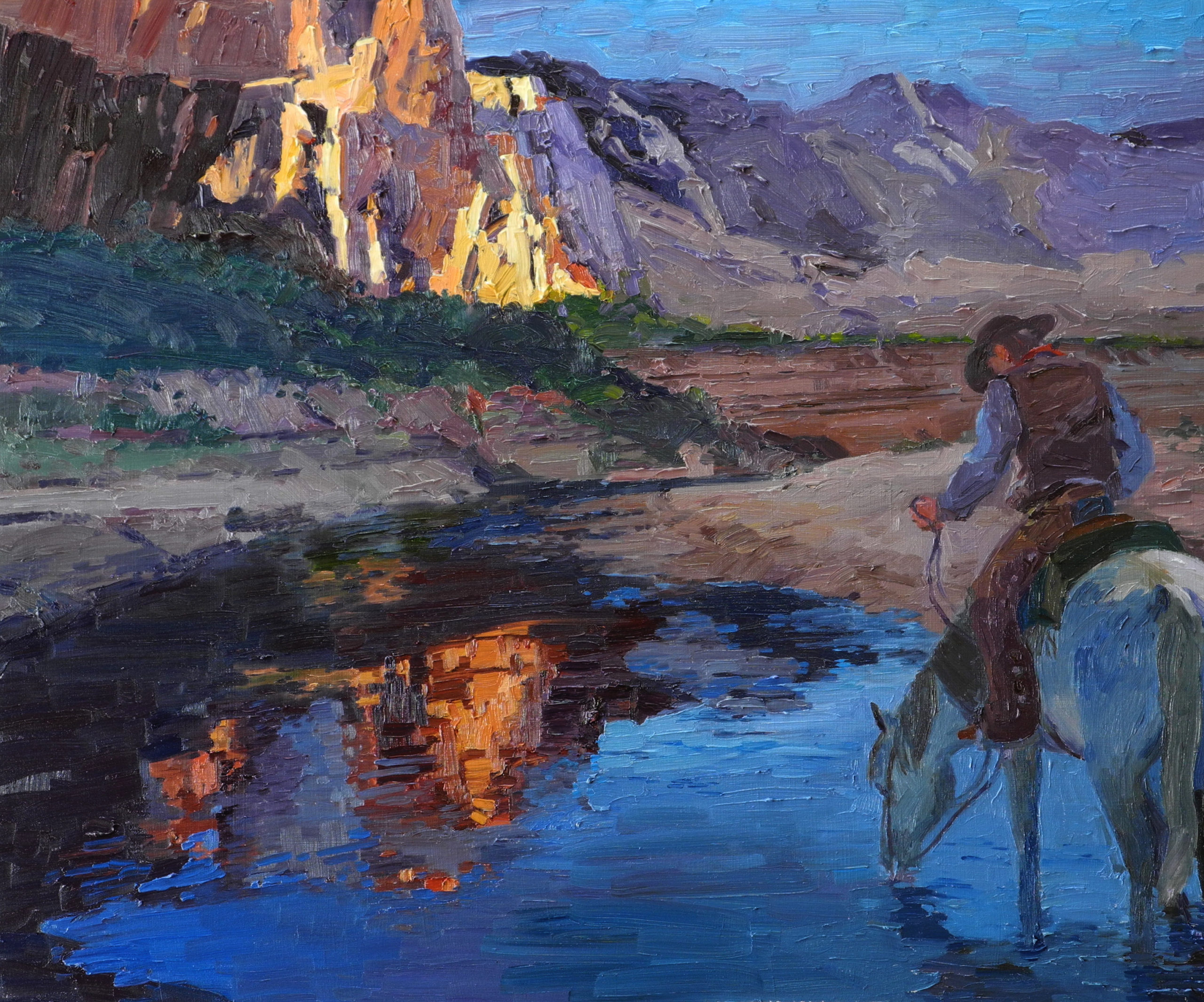 First Light in Laguna Creek, 20 x 24 - Sold