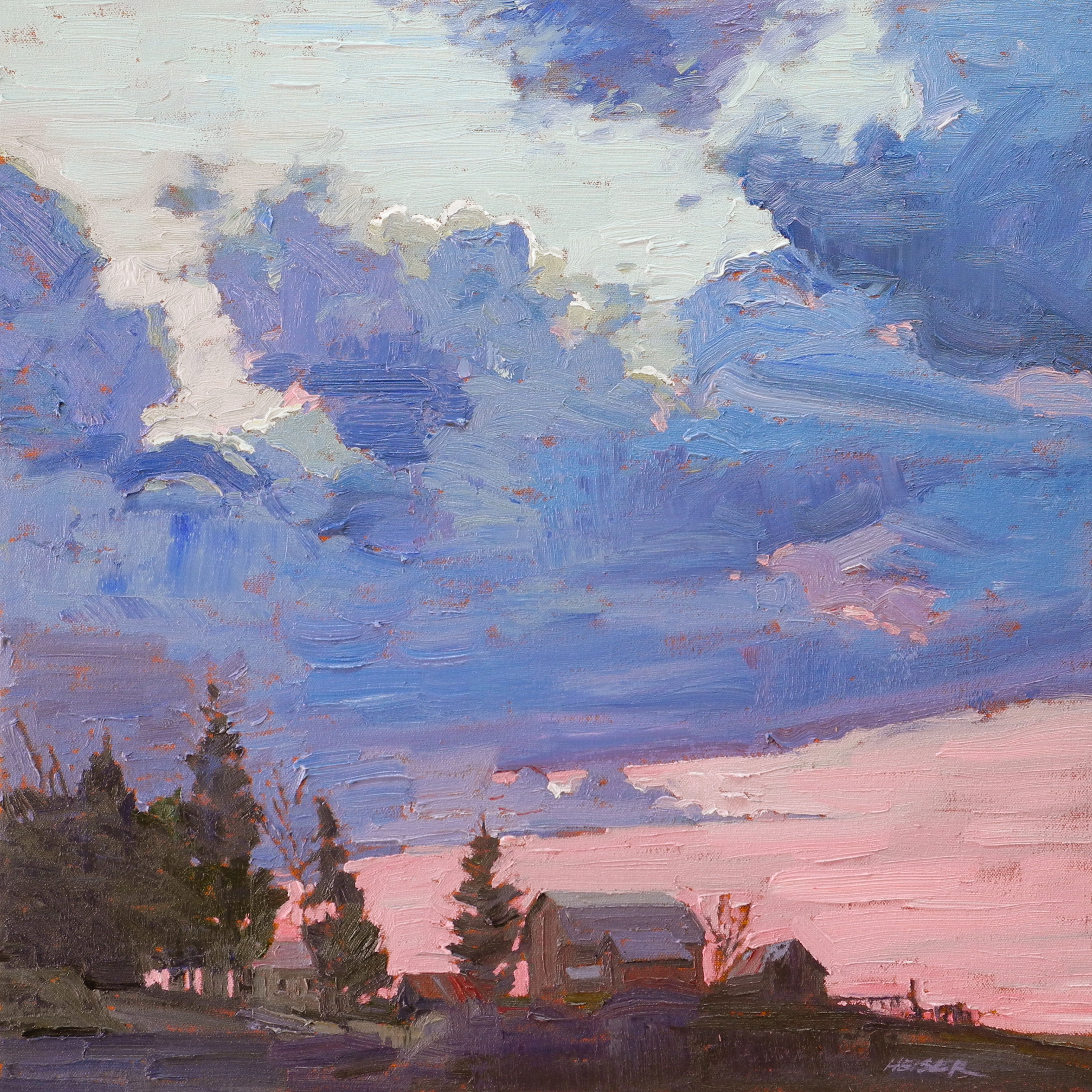 Glow Of Pink, 20 x 20 - Sold