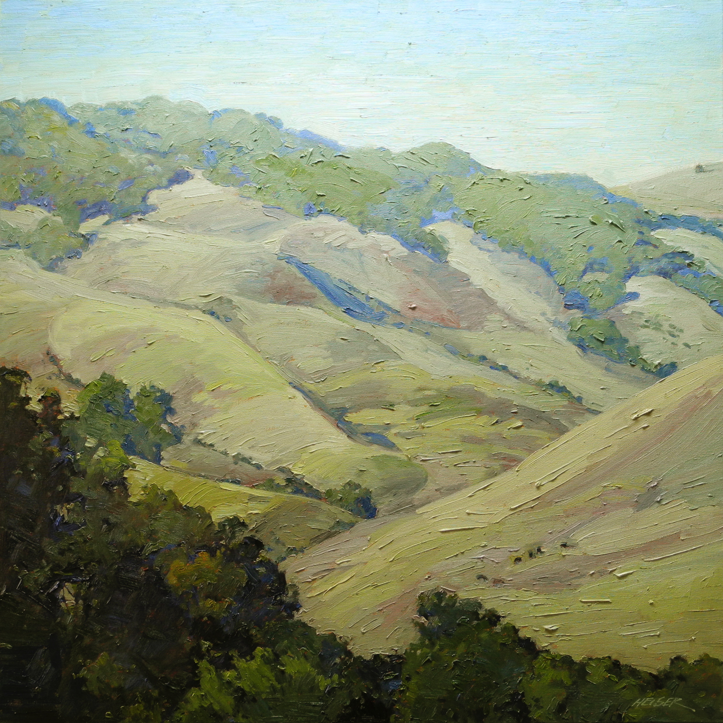 Six Happy Cows, 36 x 36 - Sold