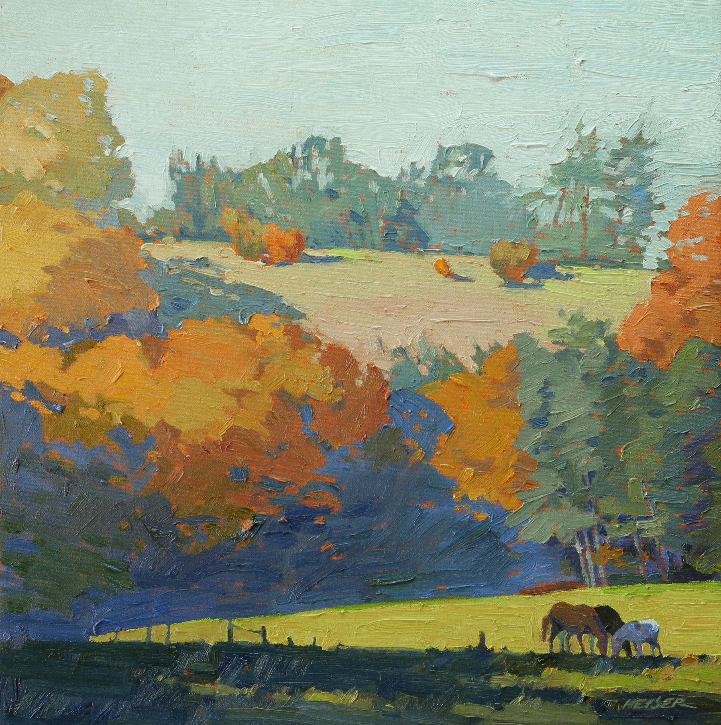 Two Fields, 20 x 20 - Sold