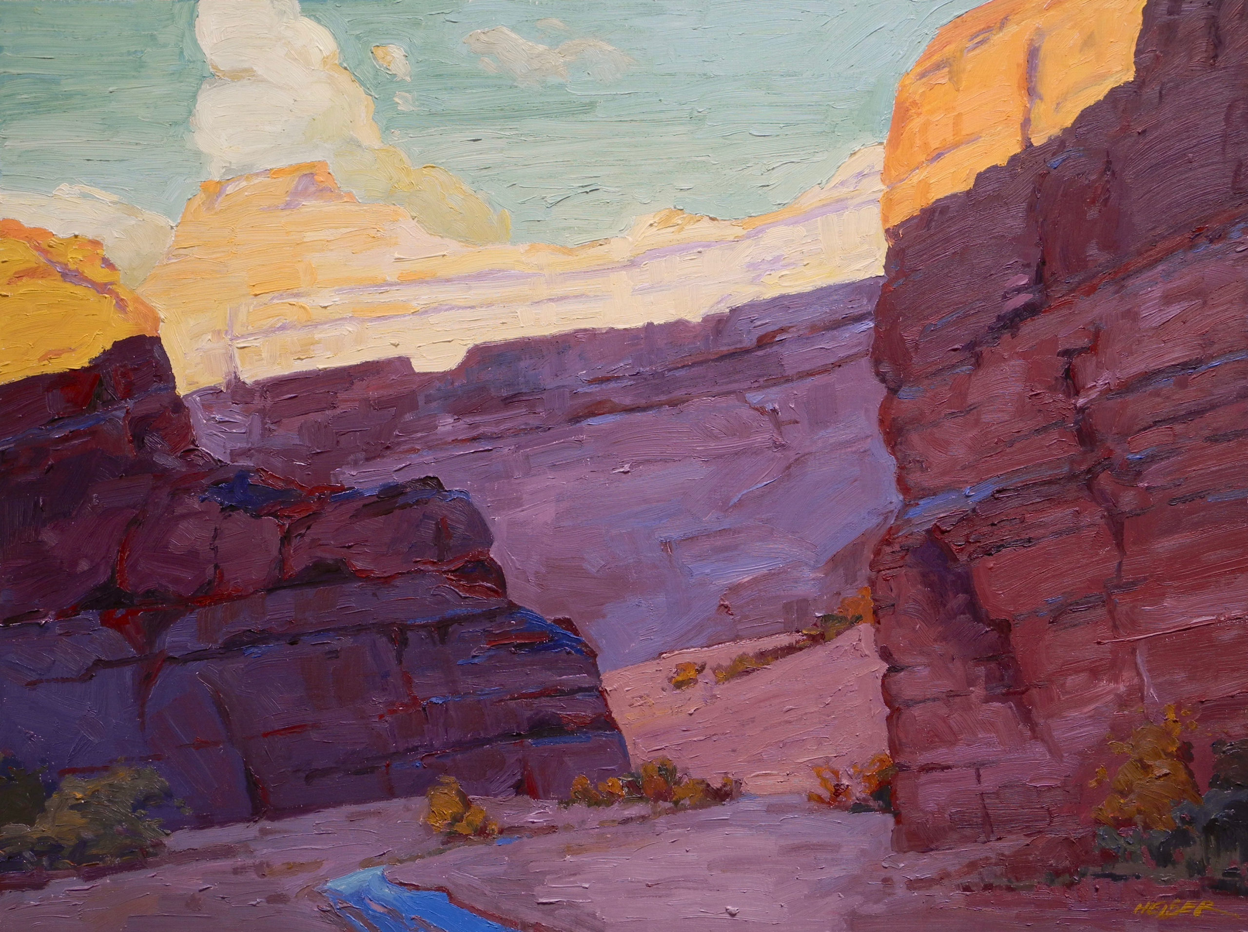 Under the Rim, 18 x 24